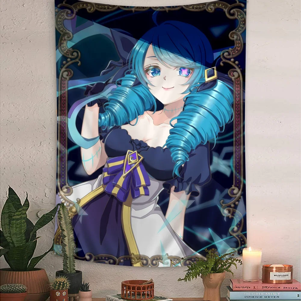 Gwen League of Legends Tapestry Anime Tapestry Hanging Tarot Hippie Wall Rugs Dorm Wall Hanging Sheets