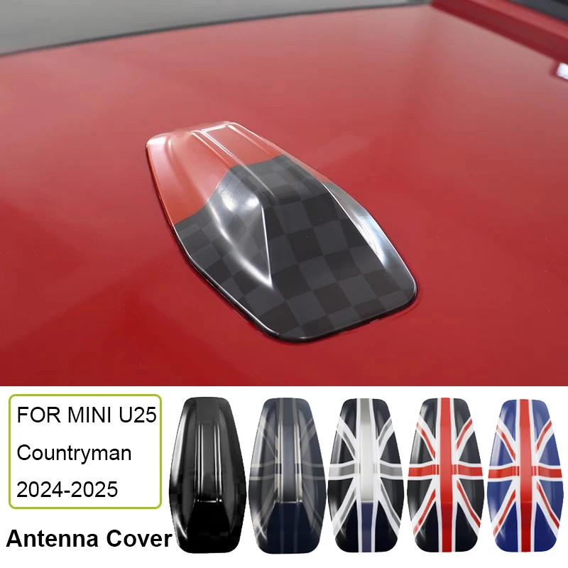 ABS Car Exterior Trim Antenna Decoration Cover Sticker for Mini Cooper Countryman U25 2024 2025 Car Styling Accessories