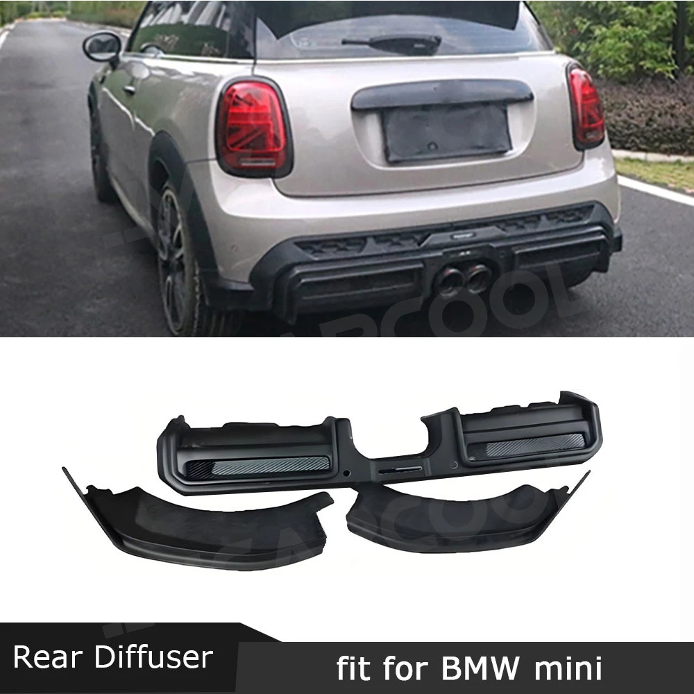 

JMCARCOOL сухой автомобильный задний диффузор из углеродного волокна с задними разветвителями для BMW MINI Cooper JCW F56 F57 2022-2024 комплекты кузова FPR