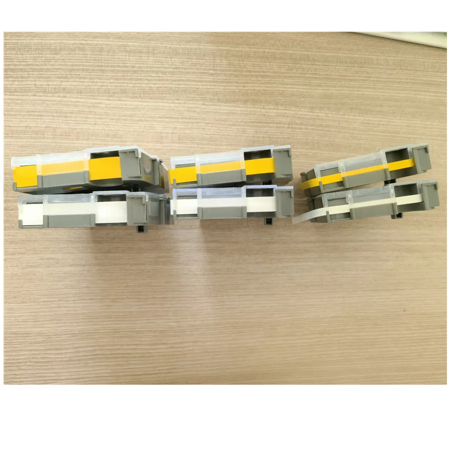

Case Tape lm-505Y 5mm 9mm 12mmX16m white yellow LM509Y LM512WLabel Sticker Use lm-550a/E tube marking machines Cable ID Printer