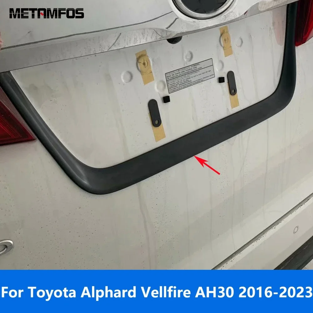 

Автомобильные аксессуары для Toyota Alphard Vellfire AH30 2016-2021 2022 2023, задняя крышка номерного знака, декоративная рамка