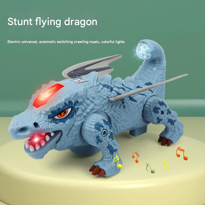 子供のおもちゃ、幼児のおもちゃ、音楽付き恐竜這い回りおもちゃ、歩く恐竜スタント教育フィギュアおもちゃ、2歳以上のおもちゃ