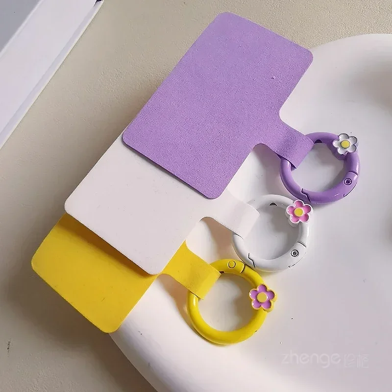 

Маленький цветок, круглая пуговица, бархатный зажим, ремешки для мобильного телефона, браслет, сплошной цвет, зажим для зарядки, браслет, подвеска для телефона