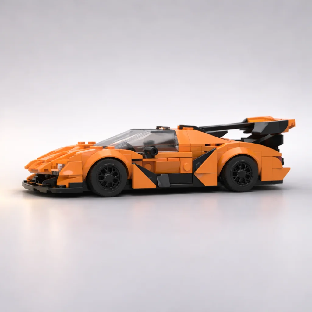 MOC Apollo Style Hypercar 299PCS 8 Stud Wide Small Bricks Building Blocks Model Assembly Toy Gift