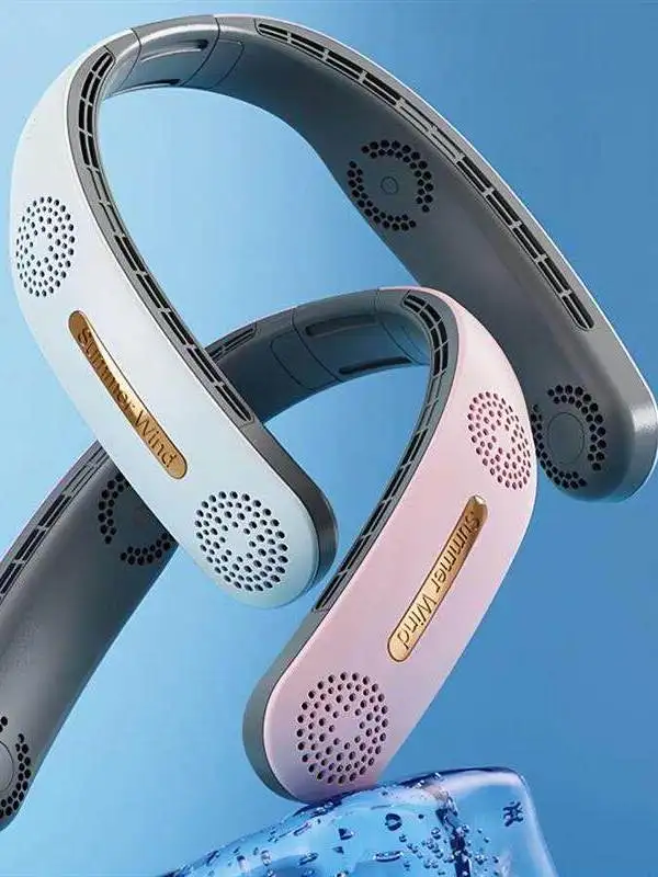 

Portable Neck Fan 4 Turbo Bladeless Cooli 4000mAh Battery Fan for Office Use Children Friendly Durable Design