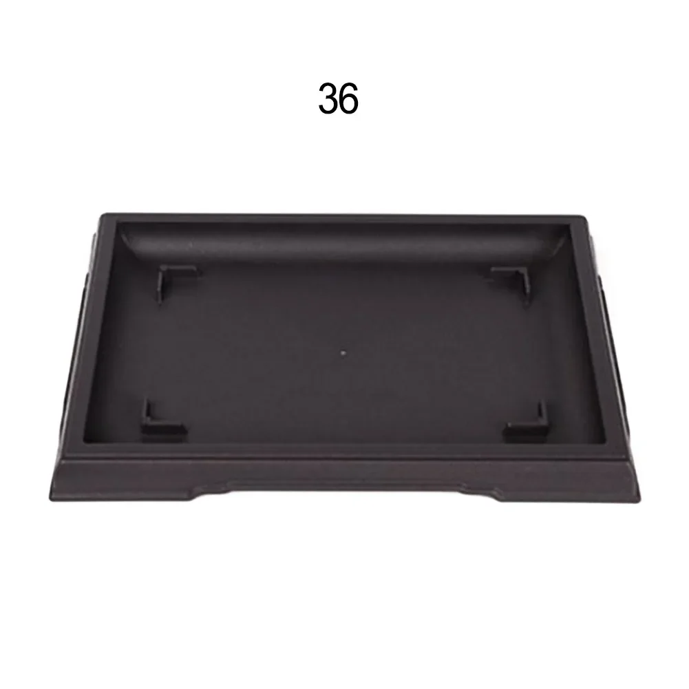 Imitation Purple Sand Flower Pot Eco Friendly Rectangular Plant Container with Matching Tray for Small Potted Plants
