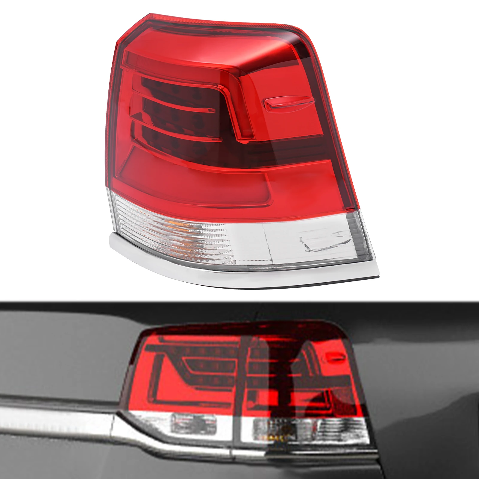 

Right Tail Light for 2016 2017 2018 Toyota Land Cruiser FJ200 Brake Lamp