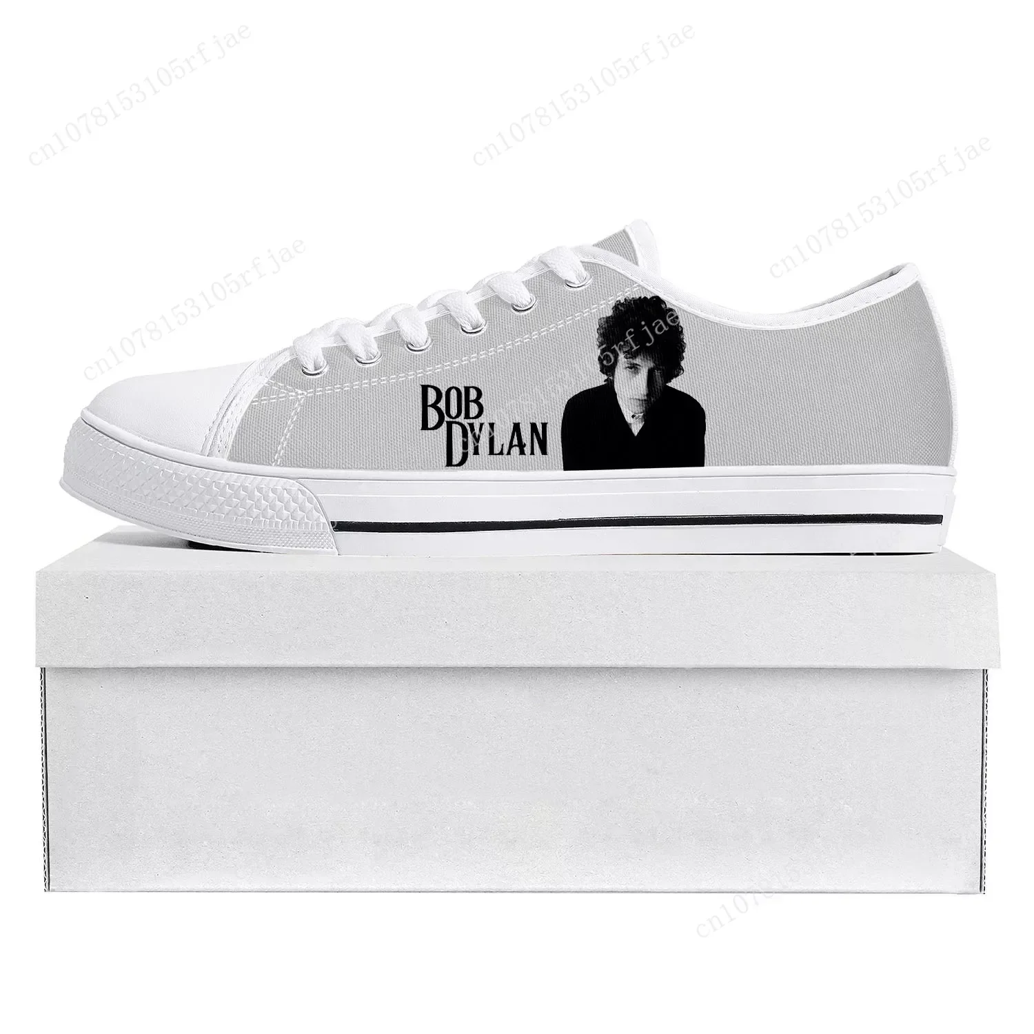 Bob Dylan Rock Singer Songwriter Art Low Top High Quality Sneakers Mens Womens Teenager Canvas Sneaker Couple Shoes Custom Shoe