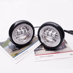 Angel Eyes BLACK LED Rally Driving Lights For MINI Cooper LED Front bumper lights -YIAALUX