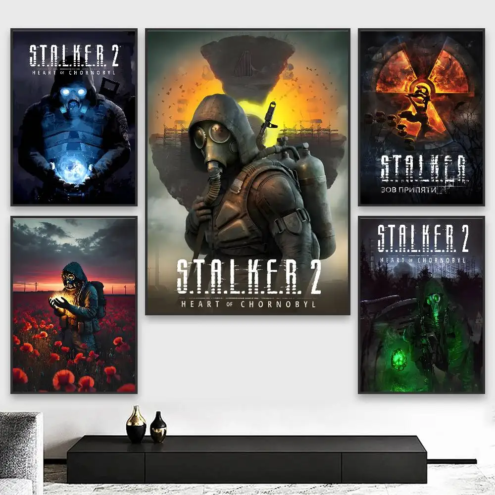 ملصق STALKER 2 Heart of C-Chornoby عالي الدقة لديكور المنزل، جدار لاصق مقاوم للماء، غرفة المعيشة المنزلية، ديكور جمالي #3
