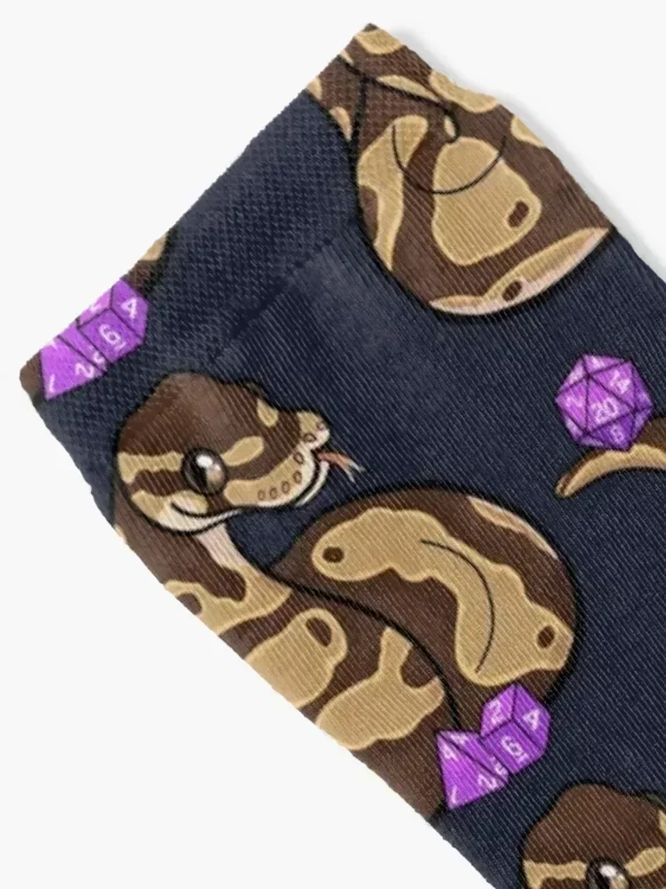 Ball Royal Python with D20, D4, and D6 Socks retro Hiking boots Climbing set Men's Socks Luxury Women's