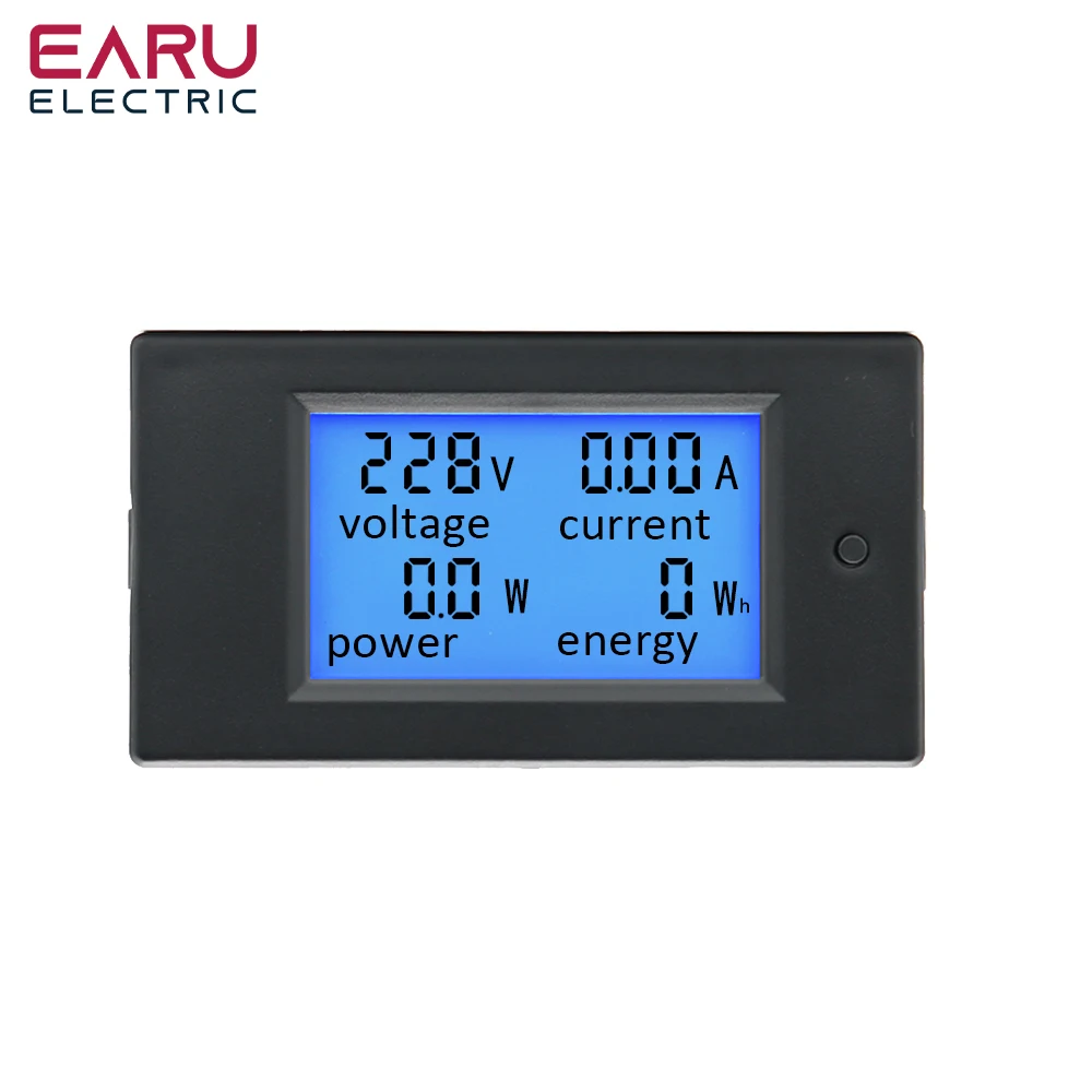 AC 80-260V DC 6.5-100V 20A 100A Digital LED Display Voltmeter Ammeter Wattmeter Power Energy Meter 12V 24V 110V 220V Volt Tester