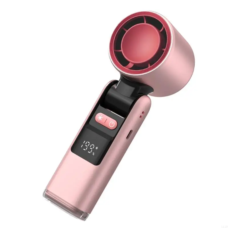 u1je في الهواء الطلق مروحة محمولة محمولة معاد شحنها منفاخ الهواء اللاسلكي القابل للطي 4000 مللي أمبير في الساعة