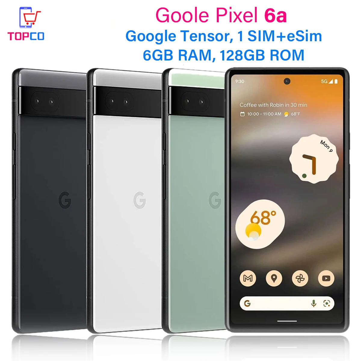 Google Pixel 6a 128GB/256GB ROM 8GB RAM 6.1