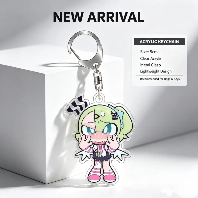 Keychain For Zenless Zone Zero Nangong Yu Acrylic Homemade Cartoon Anime Backpack Pendant Decoration Collection Fans Gift 5cm