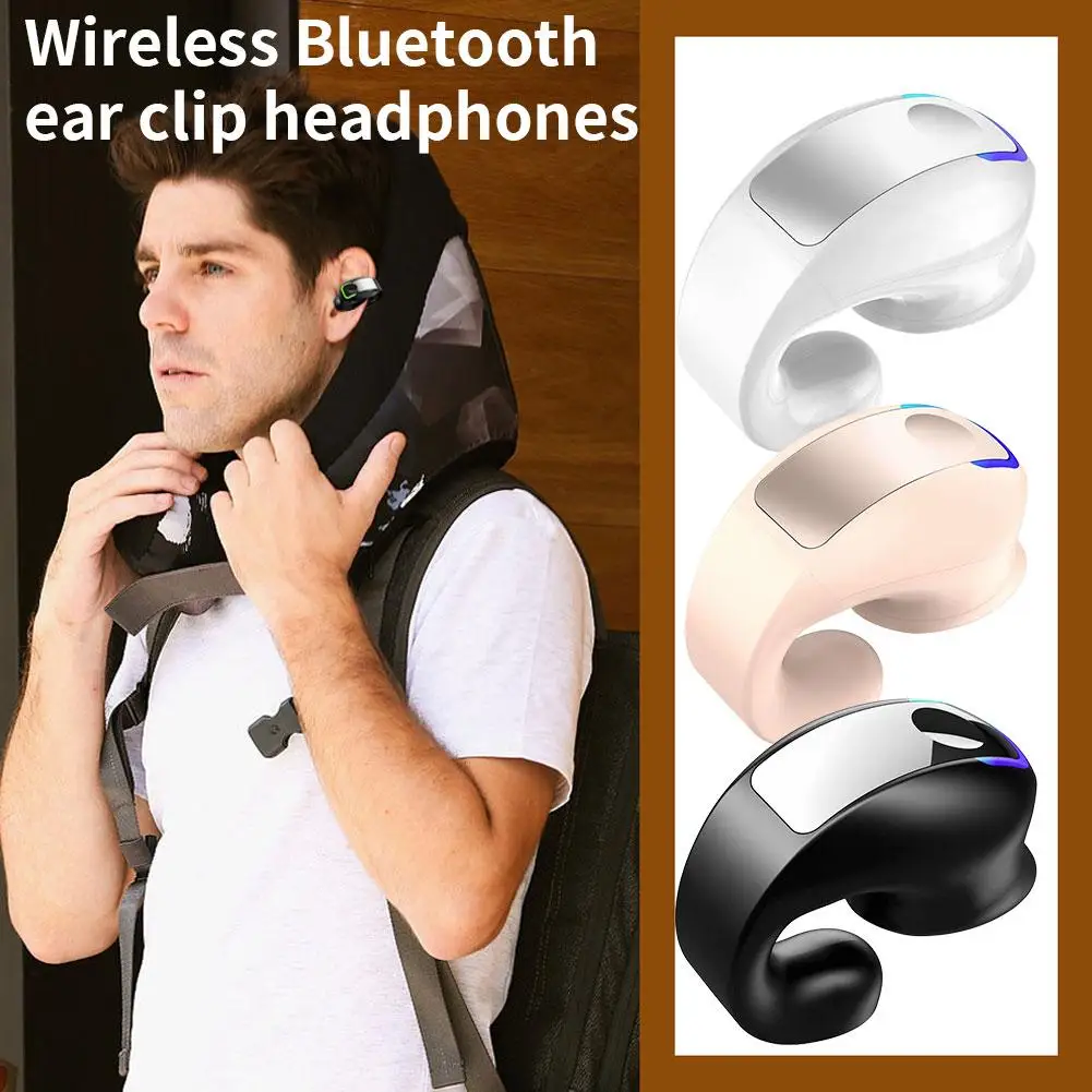 سماعة لاسلكية تعمل بالبلوتوث الأذن كليب سماعات خالية من الألم تصميم مريح HIFI صوت ستيريو سماعات أذن خفيفة الوزن للرياضة يوميا الولايات المتحدة N2A3 #1