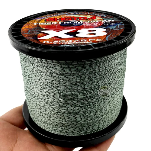 GHOTDA-sedal de pesca Invisible, hilo trenzado de 8 hebras, multifilamento, PE, 18-78lb, 100M-1000M