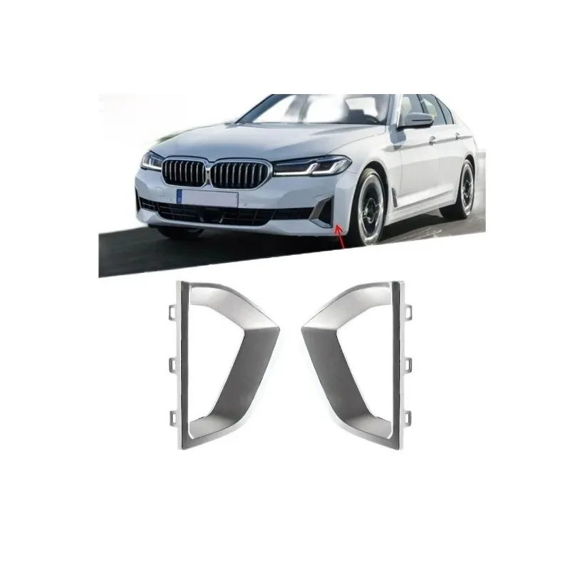 

New Front Bumper Grille Cover Brake Air Duct Trim Case for 5 Series G30 G38 2021-2024 51119463481 51119463482