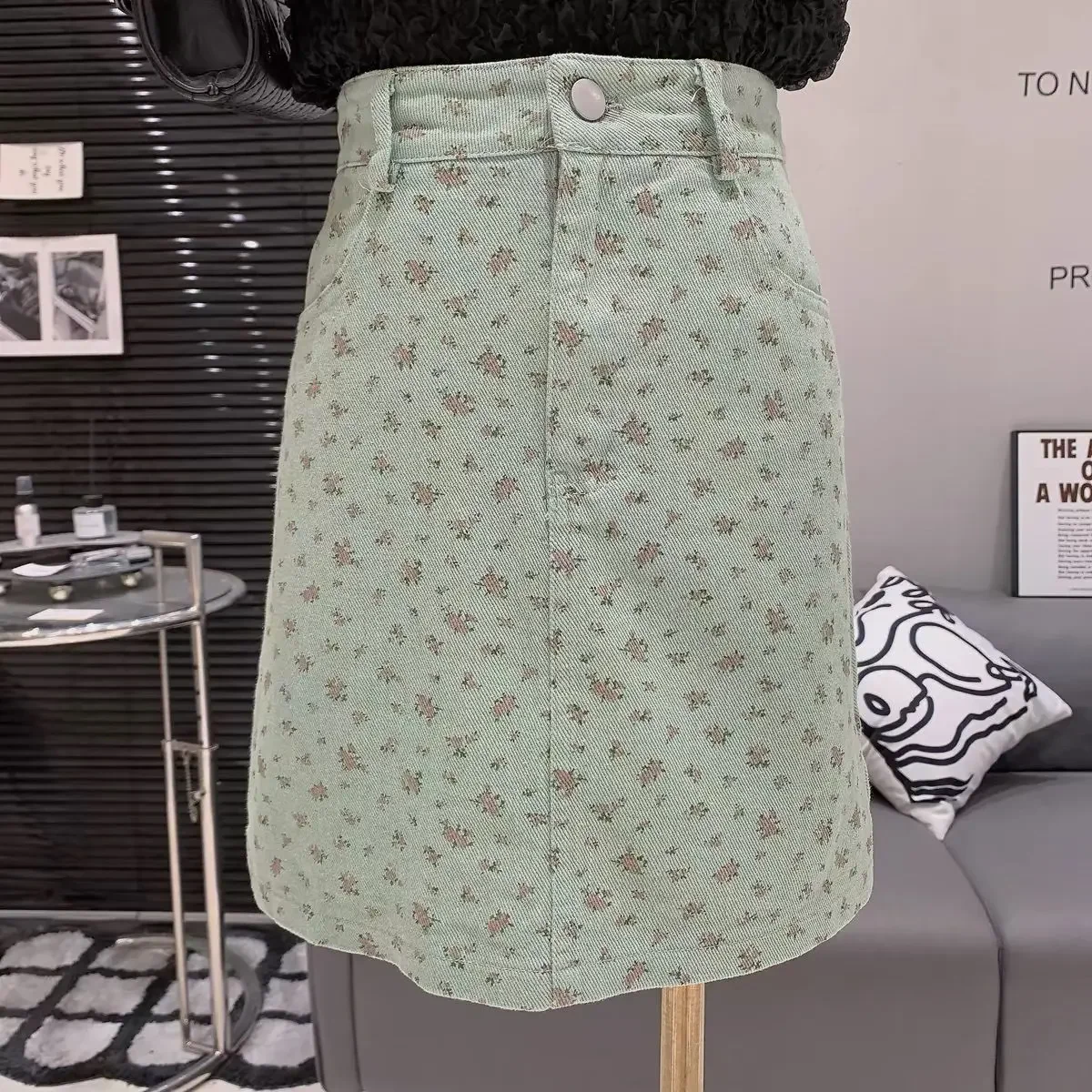 

Summer 2025 With Pocket Short Jeans Skirts for Women Y2k Vintage Casual New In Korean Fashion Aesthetic Trend Woman Denim Skirt