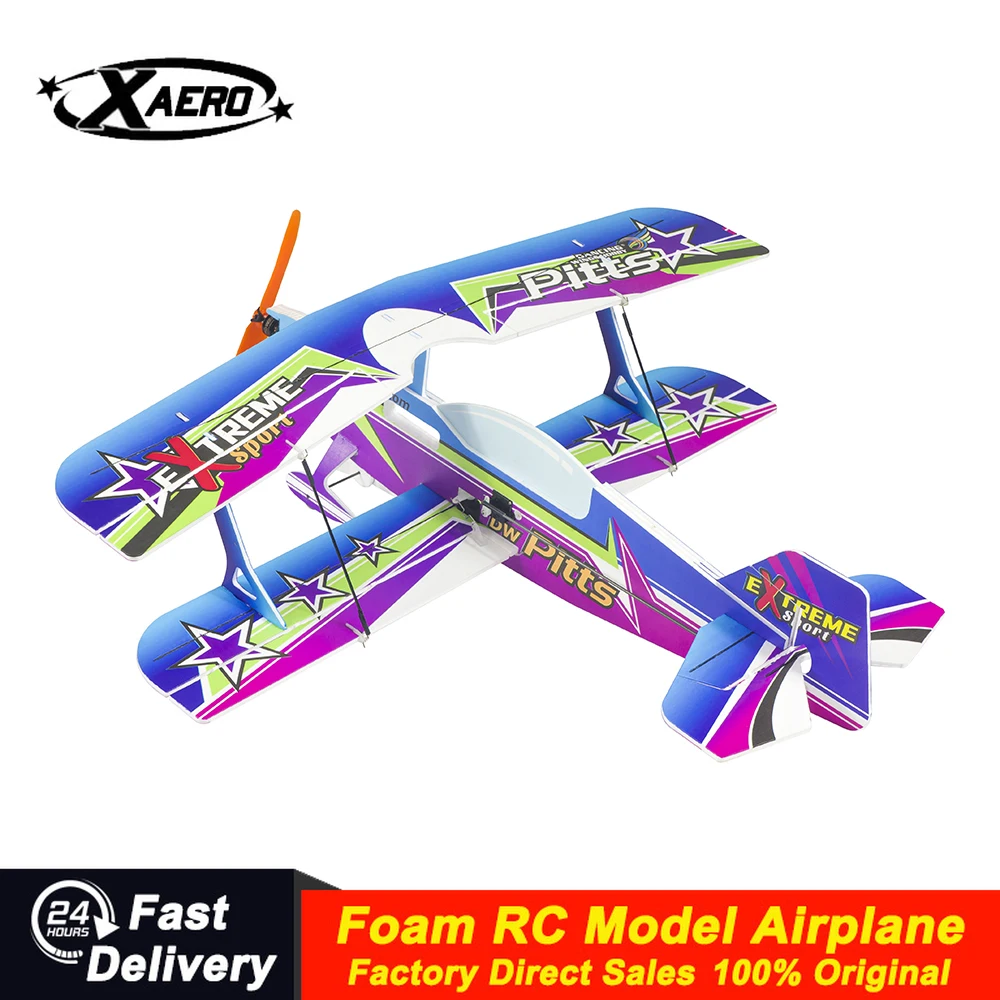 

XAERO 450mm Pitts Mini RC Biplane - PP Material 3D Aerobatic Model Electric Powered Micro Airplane for Advanced Pilots