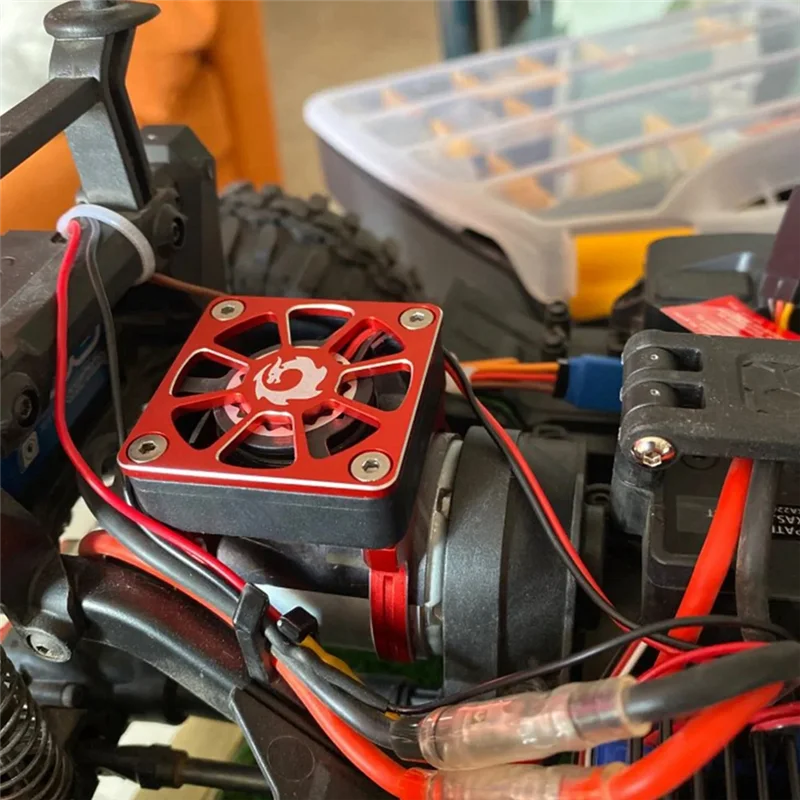 A42F Penutup Kipas Pendingin Aloi Aluminium 30X30Mm untuk Motor RC ESC Penutup Pelindung Kipas Pengatur Listrik, Ungu