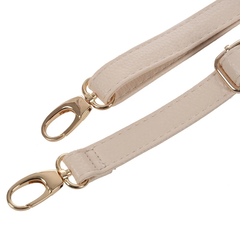 2X DIY Replacement Leather Bag Shoulder Strap Handle Cross Body Adjustable 140 X 2Cm, Beige