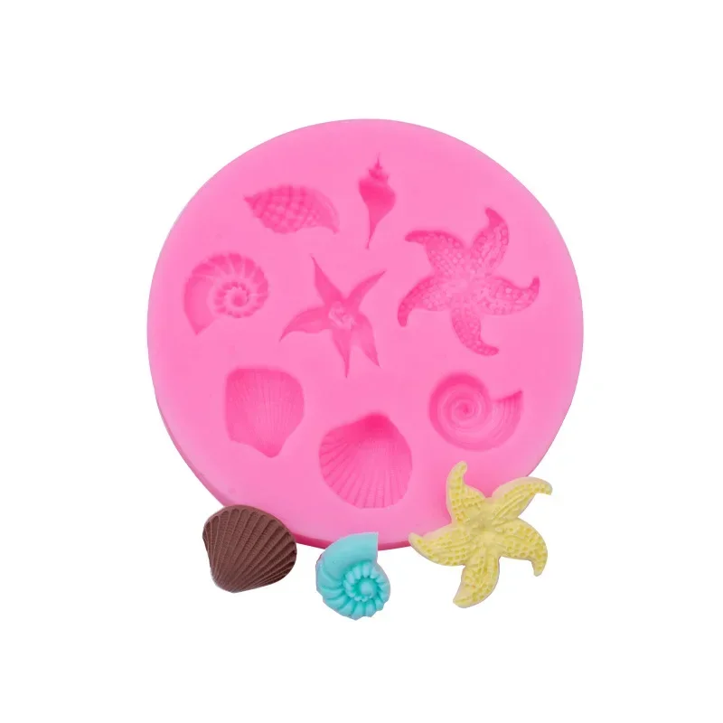 

Shell Sea Fondant Mold Conch Shell Round Silicone Shell Baking Mold DIY Candy Cake Soap Jelly Sorbet Chocolate Mold