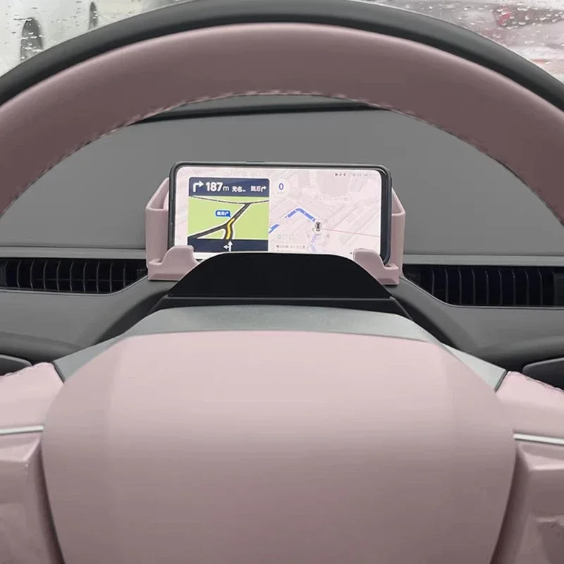 

Держатель для телефона на приборную панель, фиолетовый, с отсеком для хранения, для XPeng Mona M03 2025, аксессуары для модификации интерьера автомобиля