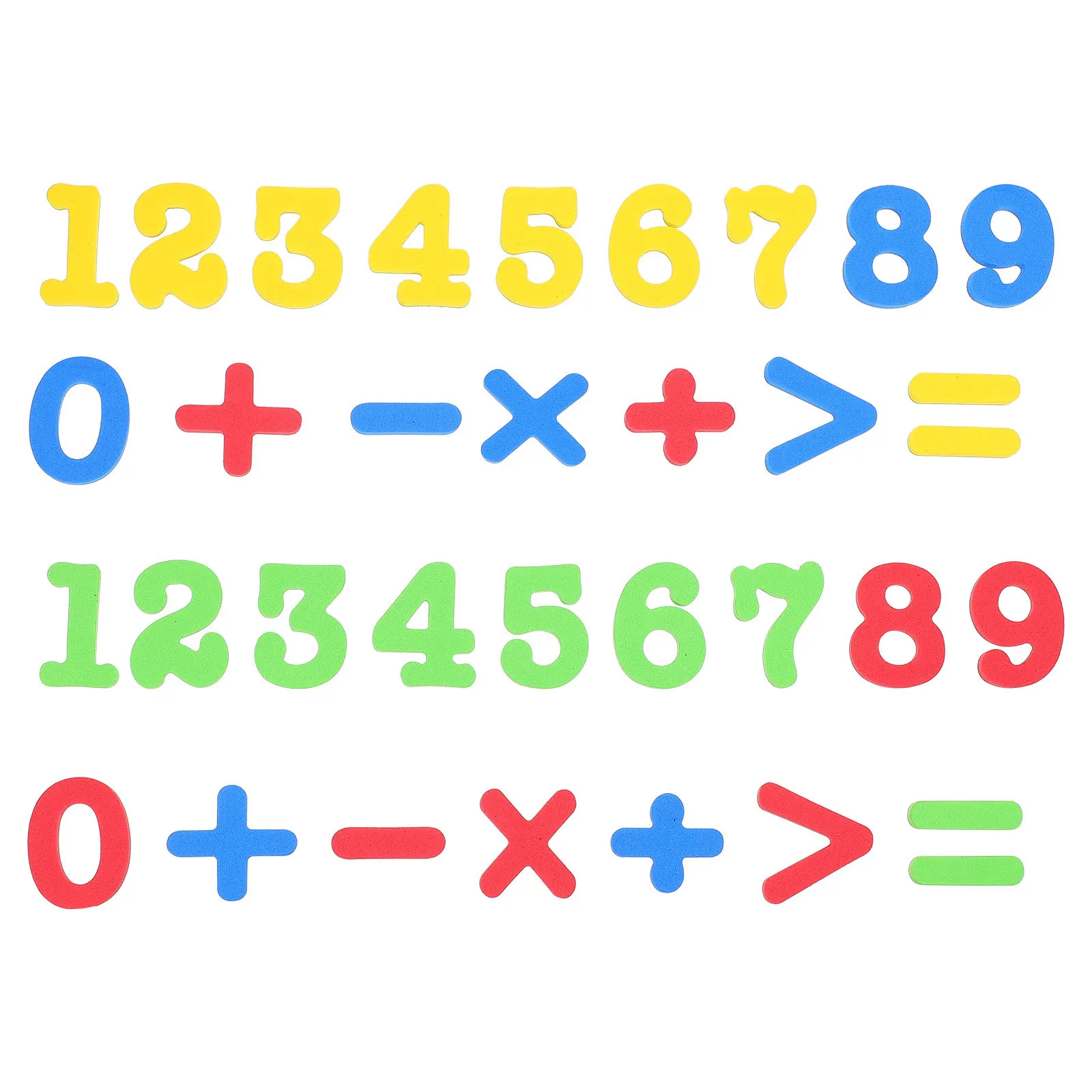 مجموعتان من مغناطيسات الرياضيات، مجموعة أرقام تعليمية، التصاق قوي للأسطح الحديدية، الفصول الدراسية، أدوات التعلم المدرسية المنزلية، رقع الثلاجة