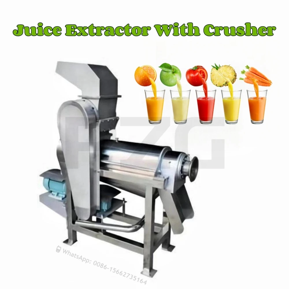 500kg Per Hour Lemon Tomato Juice Extractor Orange Juice Machine Crusher And Juicer Presser Fruit Press Machine With Crusher