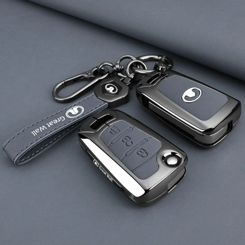 

Premium Zinc Alloy Key Cover Case for Great Wall Wingle 5/6/7/C30/King Kong Pao - Protective Key Fob Shell Keychain