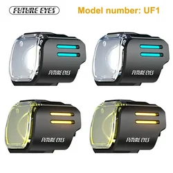 Future Eyes UF1 Viper Motorcycle Spotlight Assist LED Light High and Low Beam Roadlaying Assist Light Ultra Bright Headlight