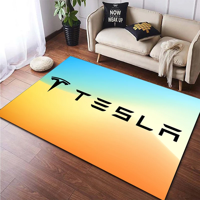 T-tesla-a print Carpet, Living room Bedroom floor mat Kitchen mat Bedroom Mat,bedroom decor birthday gift Yoga mat