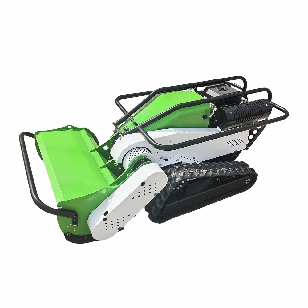 22hp Remote Control Zero Turn Flail Farm Lawn Mower 1000mm Self-Propelled Straw Crusher 4-stroke Cordless Petrol Blade Grass
