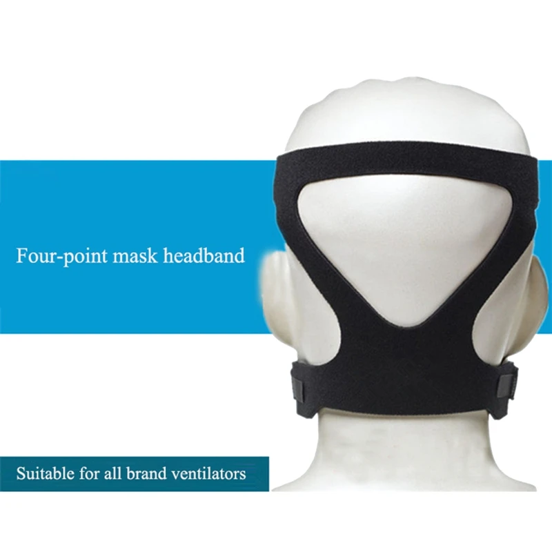 3X Universal CPAP Mask Headgear Strap For Resmed Mirage Series, Respironics CPAP (Headgear Only)