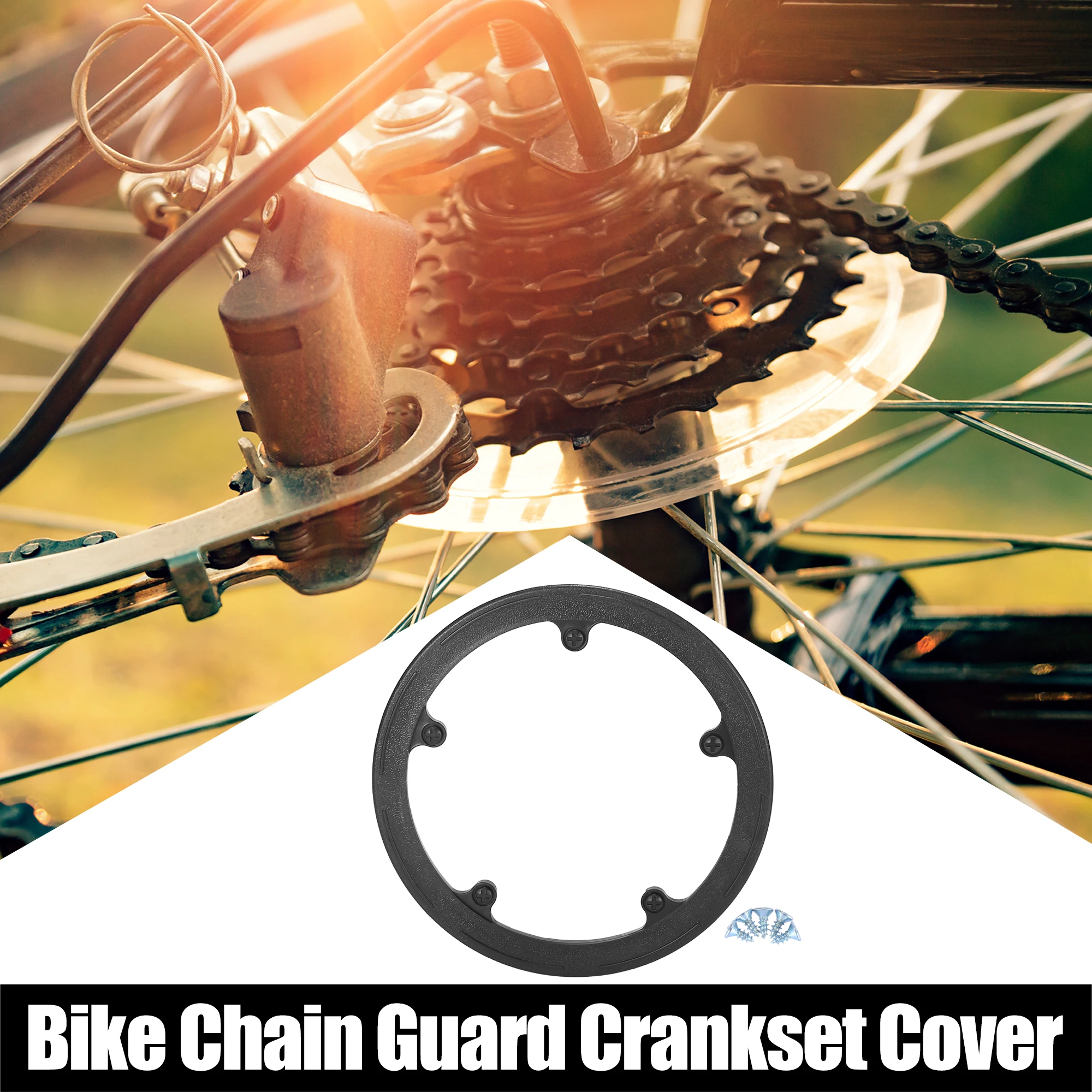 X Autohaux 44 Teeth 8.5cm 5 Holes Bicycle Bike Crankset Chain Wheel Cover Protector Guard Cycling Accessories