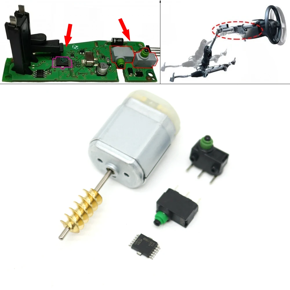 ELV Steering Wheel Column Lock Relays Latch Actuator Moudle Micro Switch Chip For Audi A4 A5 2008-2015 A7 2011-2017