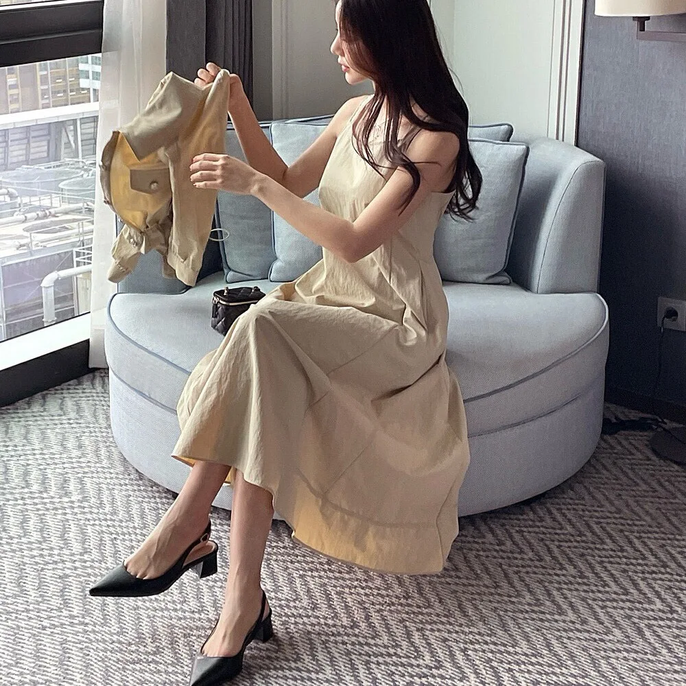 REALEFT Spring Summer 2 Pieces Women's Outfit Sets Half Sleeve Single Breated Short Outwear and Tank Dress Suits Female 2025 New