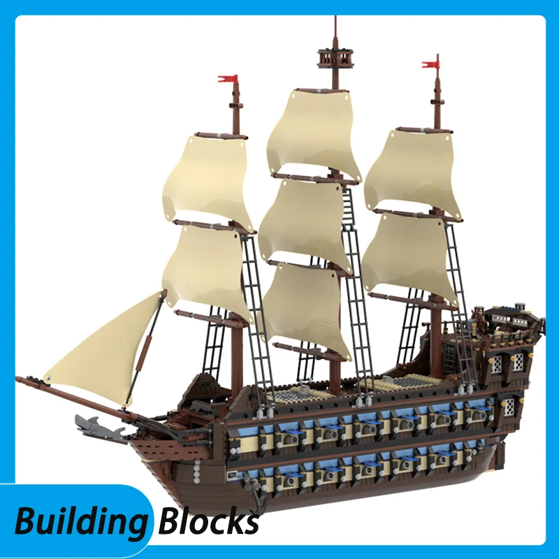 

H4Spot small particle assembly building blocks MOC-64207 sailboat ship building blocks ocean-going ship building blocks toy coll