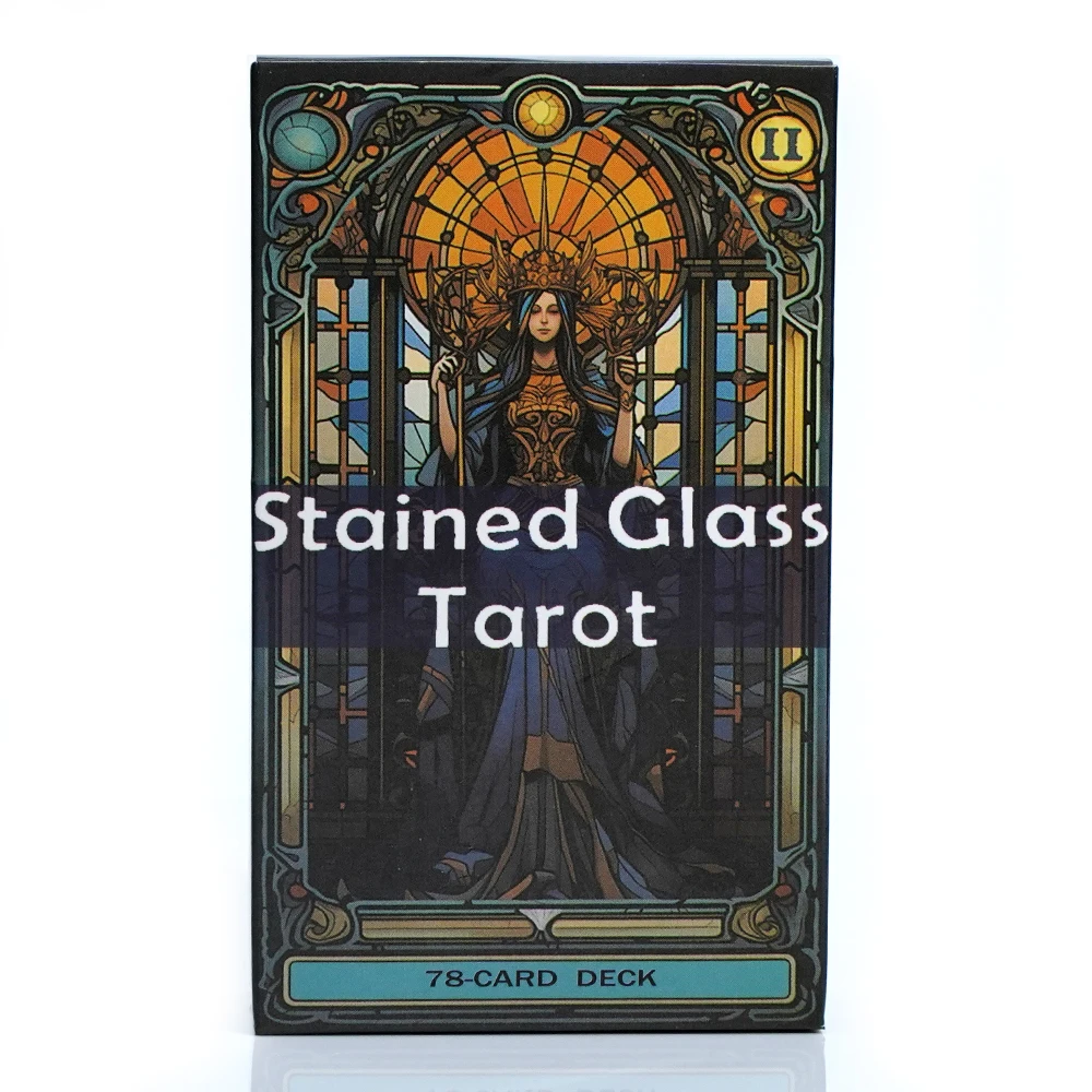 

CRAFTERIAN Stained Glass Tarot Cards, 78 Tarot Deck