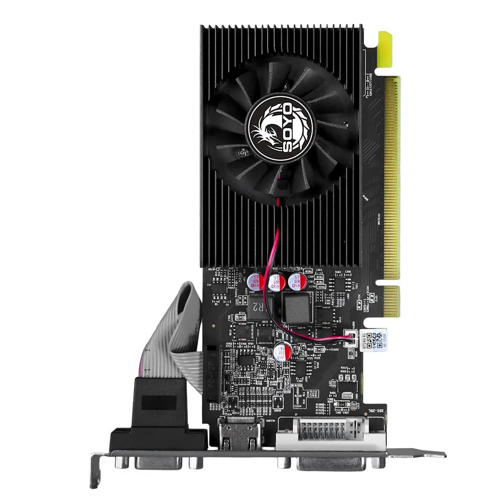 SOYO Graphics Cards AMD Radeon R7  240 4G GDDR3 128bit HDMI*1 DVI*1 CRT*1 Video Card For Desktop Gaming Computer