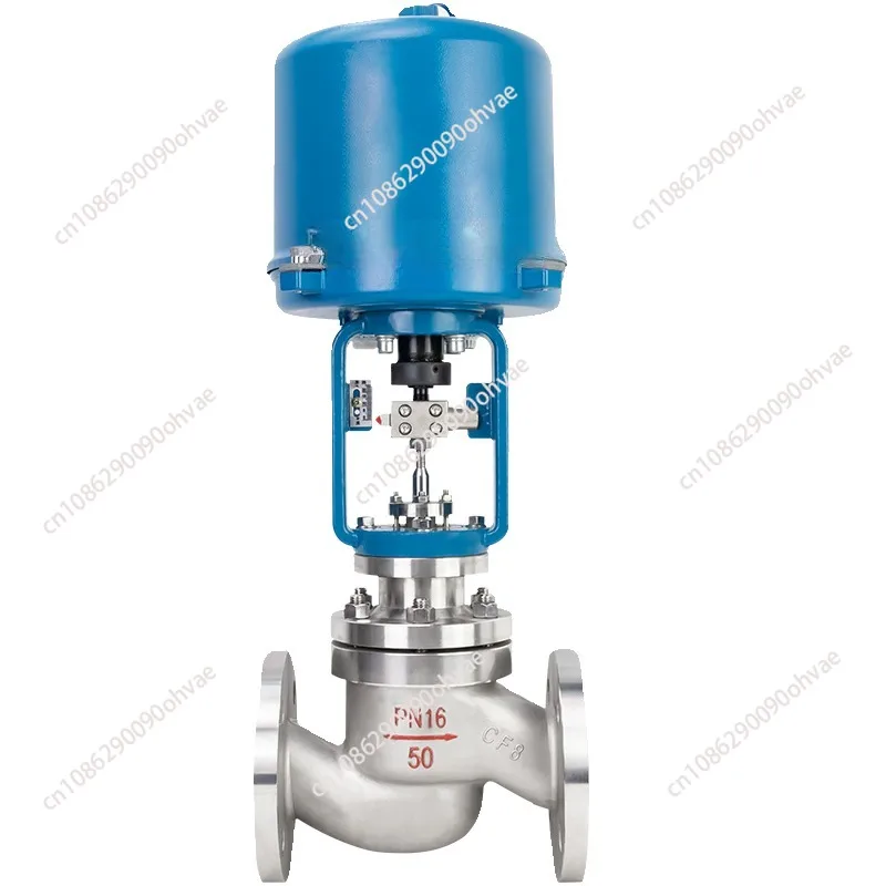 Electric control valve, steam heat transfer oil temperature pressure flow single seat sleeve control valve