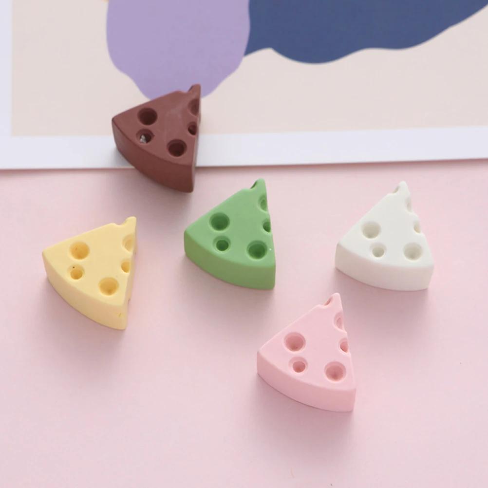 

25 Pcs Cheese Imitation Decoration Artificial Food Props Decorate Mini Model Models Decorations Fake Child