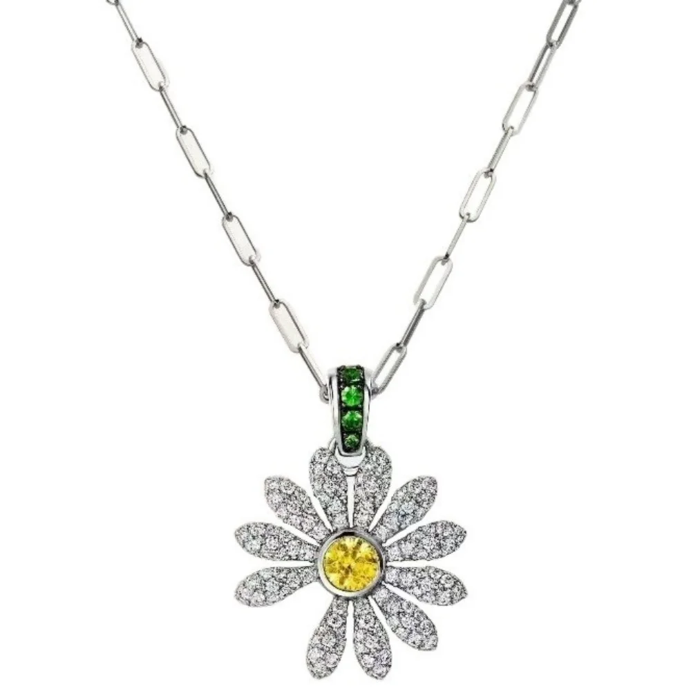 KPOP GD G Dragon Necklace Same Style Daisy Hip Hop Necklace Couple Jewelry Gift for Fans Collection - Image 4