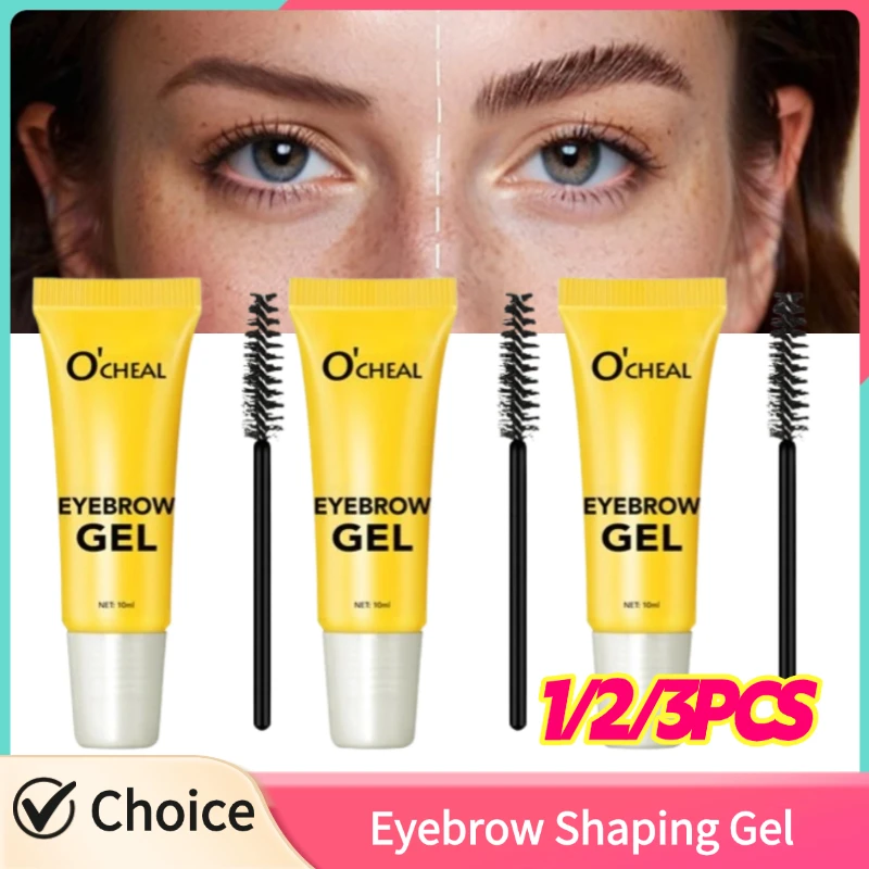 1/2/3PCS Transparante Wenkbrauw Zeep Met Borstel Wilde Wenkbrauw Sterke Vormgeven Wenkbrauw Gel Wenkbrauw instelling Lifting Wax