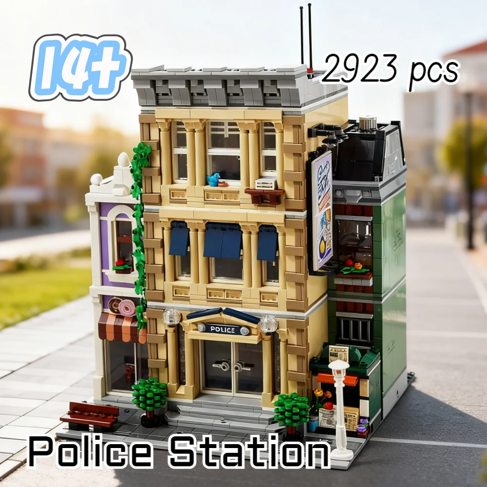 2923pcs Hot Toy Creator Expert Street View Series Police Station 10278 Building Block Model Educational Birthday Christmas Gifts