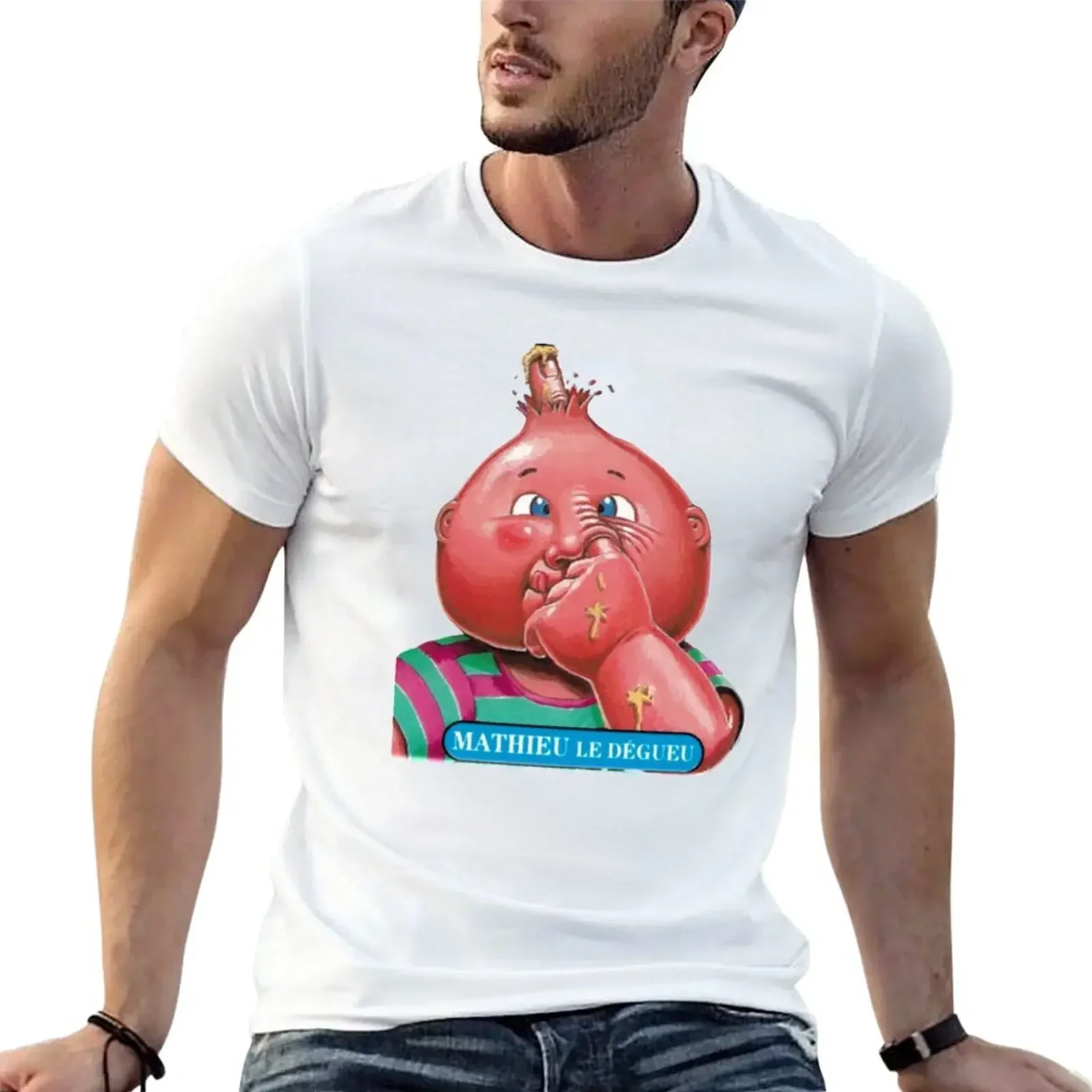 Camiseta vintage de algodón para hombre, ropa kawaii de funnys para verano
