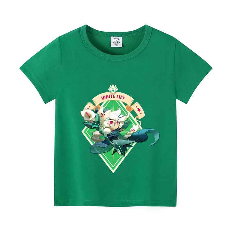 Детская футболка Cookie Run Kingdom для девочек и мальчиков, летняя одежда, цветные хлопковые футболки, рубашки с короткими рукавами, детские короткие топы, футболки в подарок