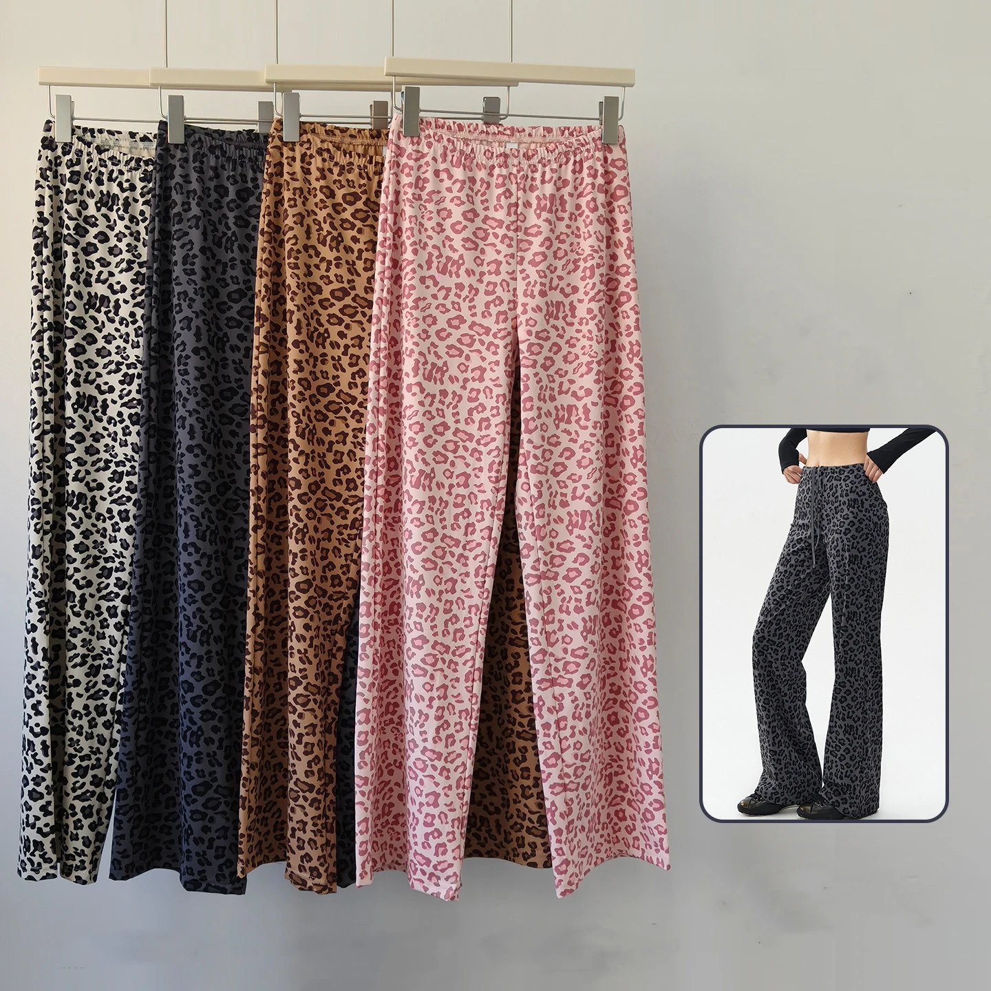 Loose and Slim Yoga Pants for Women High-waisted Sports Pants Slim Fitness Straight Leggings Running Training Drawstring Casual