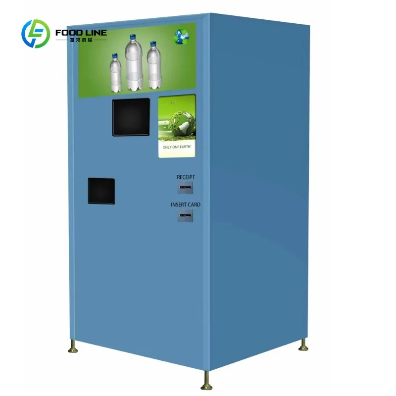 

Customized New Model Recycle PET Bottle Reverse Vending Machine Recycle with Coupon for Can and with Compact Compressor